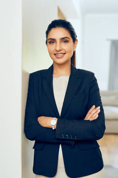 Professional portrait of a team member in business attire
